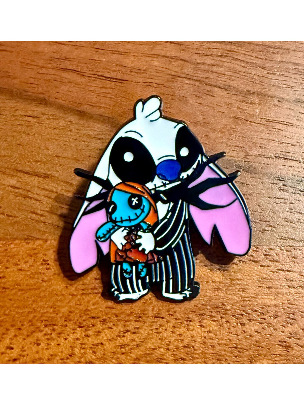 Fantasy Pin Stitch As Jack Skellington Cosplay With Scrump Nightmare Christmas